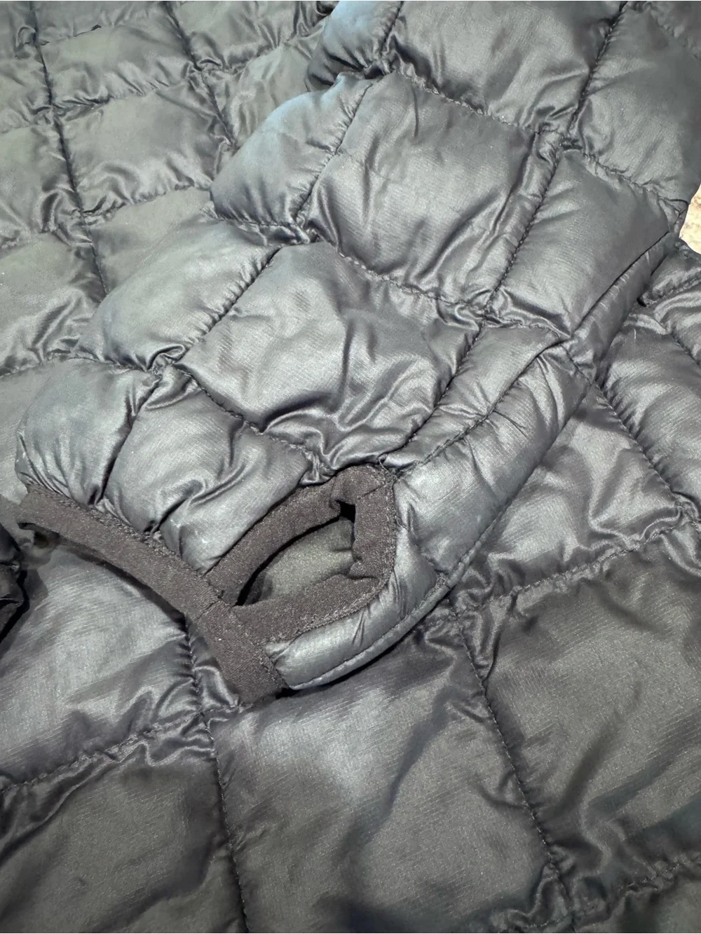 The North Face Kids Black Quilted Hooded Puffer Coat